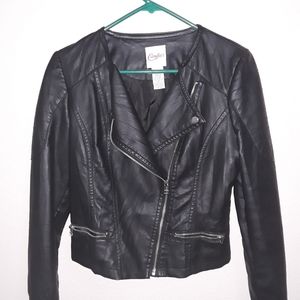 Black Faux Leather Jacket